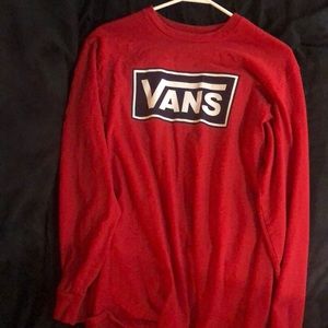 Long sleeve box logo vans shirt